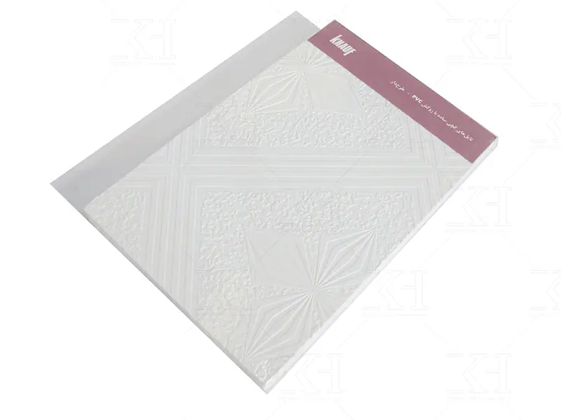 تایل 9.5mm معمولی روکش pvc طرح دار- الماس